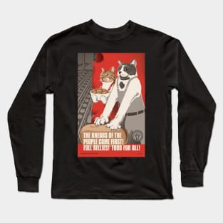 Soviet Cat Poster - The Kneads of the People Come First - International Union of Biscuit Makers Long Sleeve T-Shirt